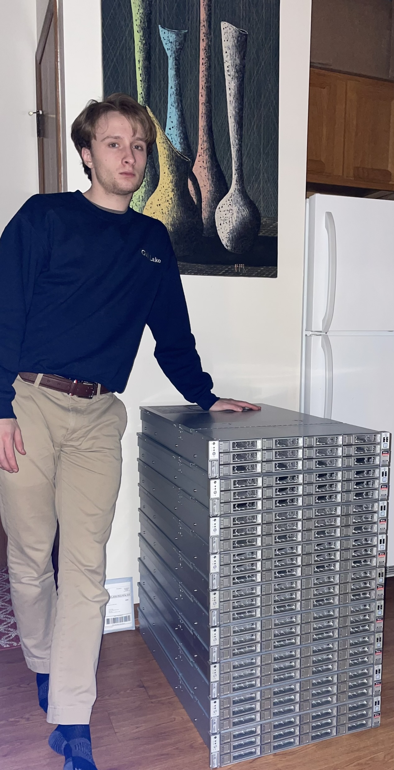 image of me with an oracle Exadata 